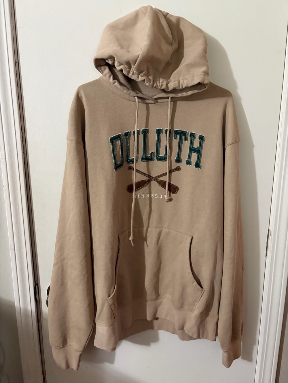 NWOT Men’s Blue 84 Large Duluth Minnesota Tan Hoodie Tote13